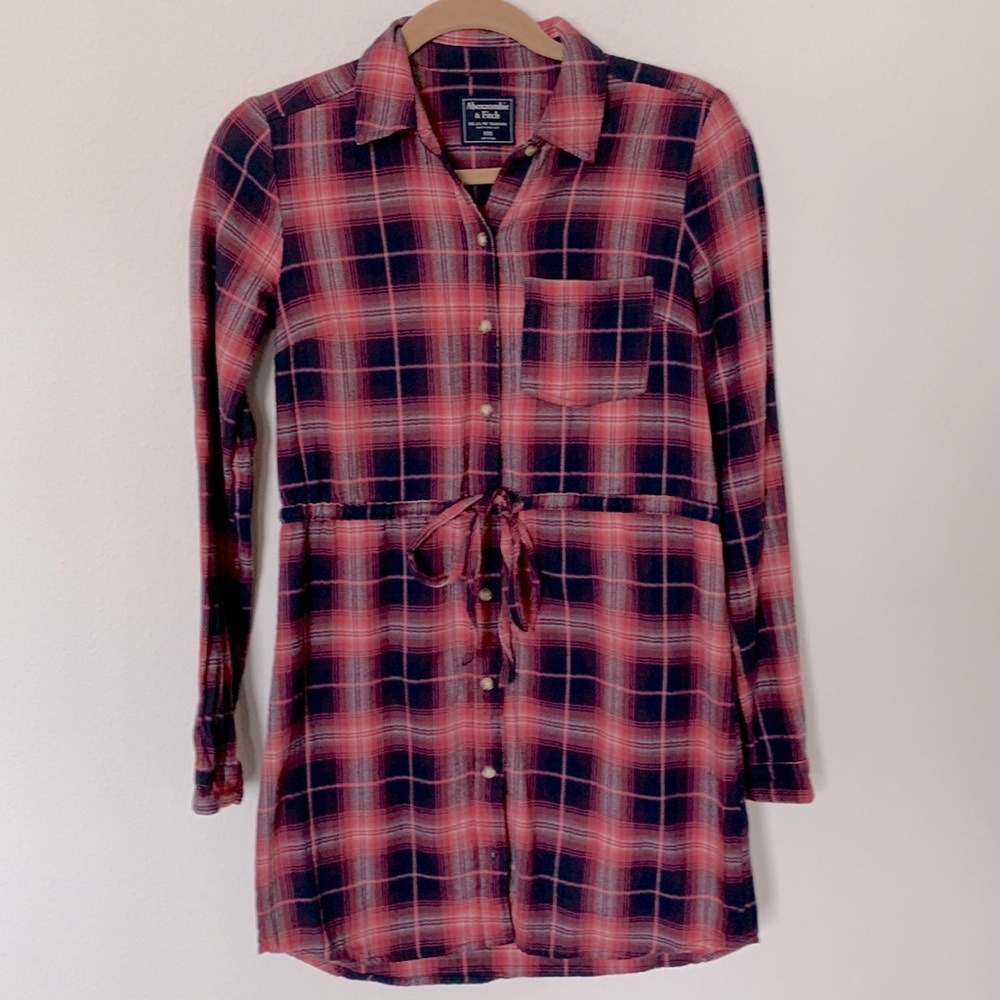 EUC Abercrombie & Fitch Flannel Dress XXS